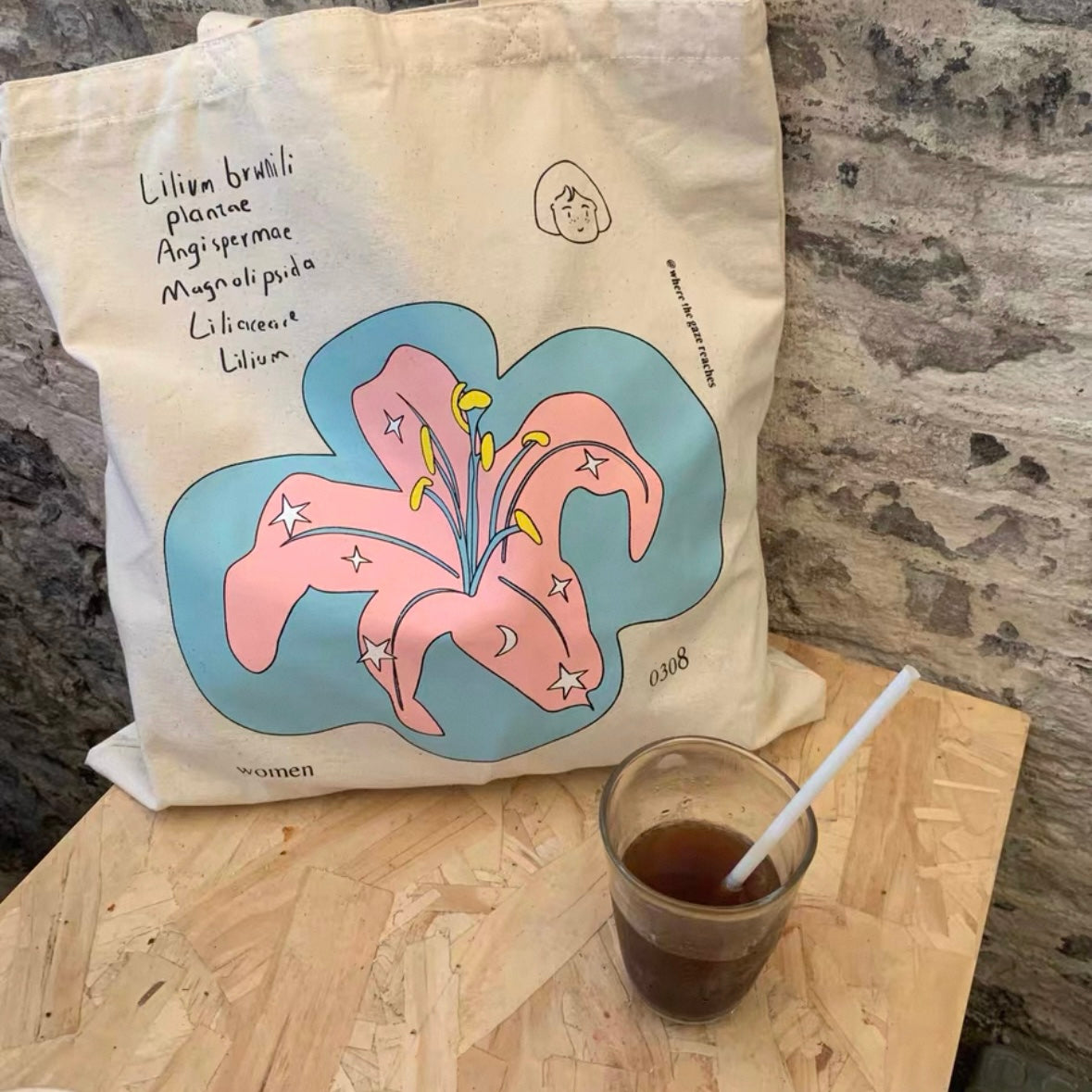 (feuil)LES. “Star Lily Equality” Tote