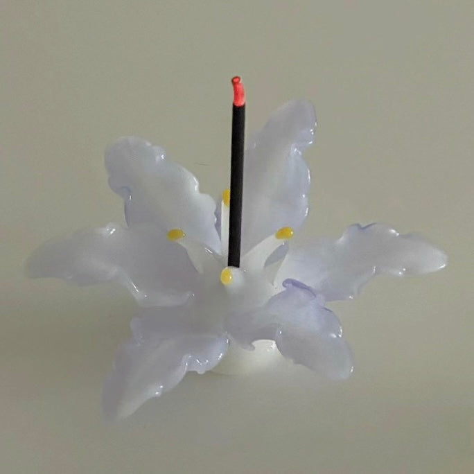 (feuil)LES. "Artistic Incense" Handcrafted Glass Incense Holder