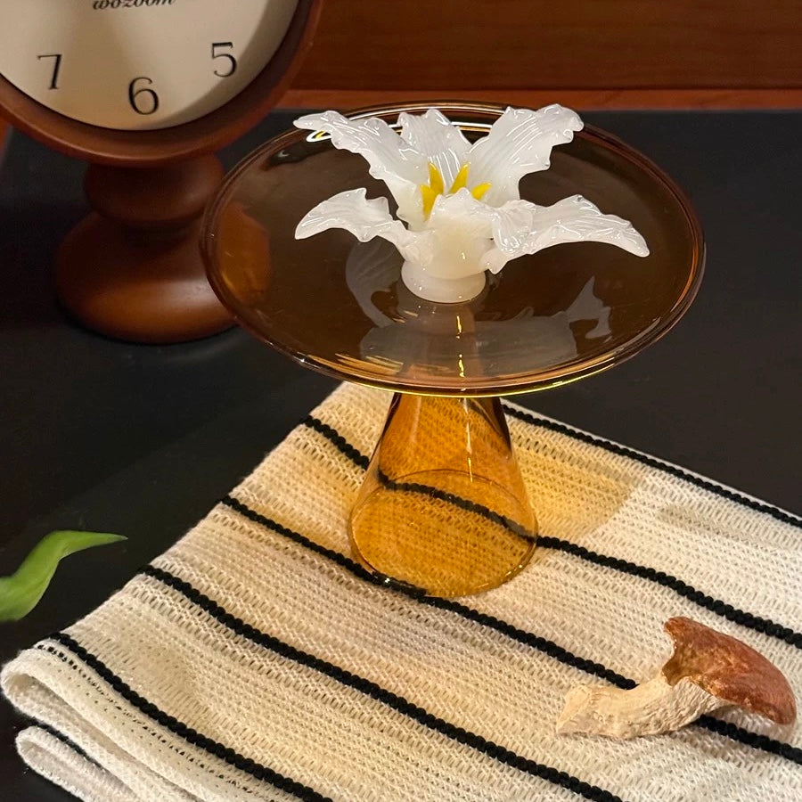 (feuil)LES. "Artistic Incense" Handcrafted Glass Incense Holder